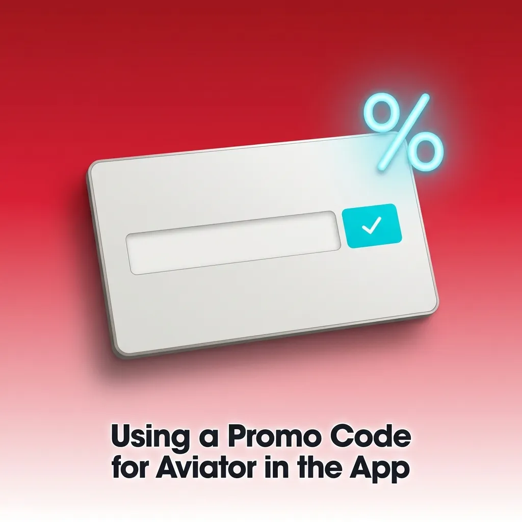 Mobile app screen showing Aviator registration form with promo code AVIATOR11IC entered in the bonus field.