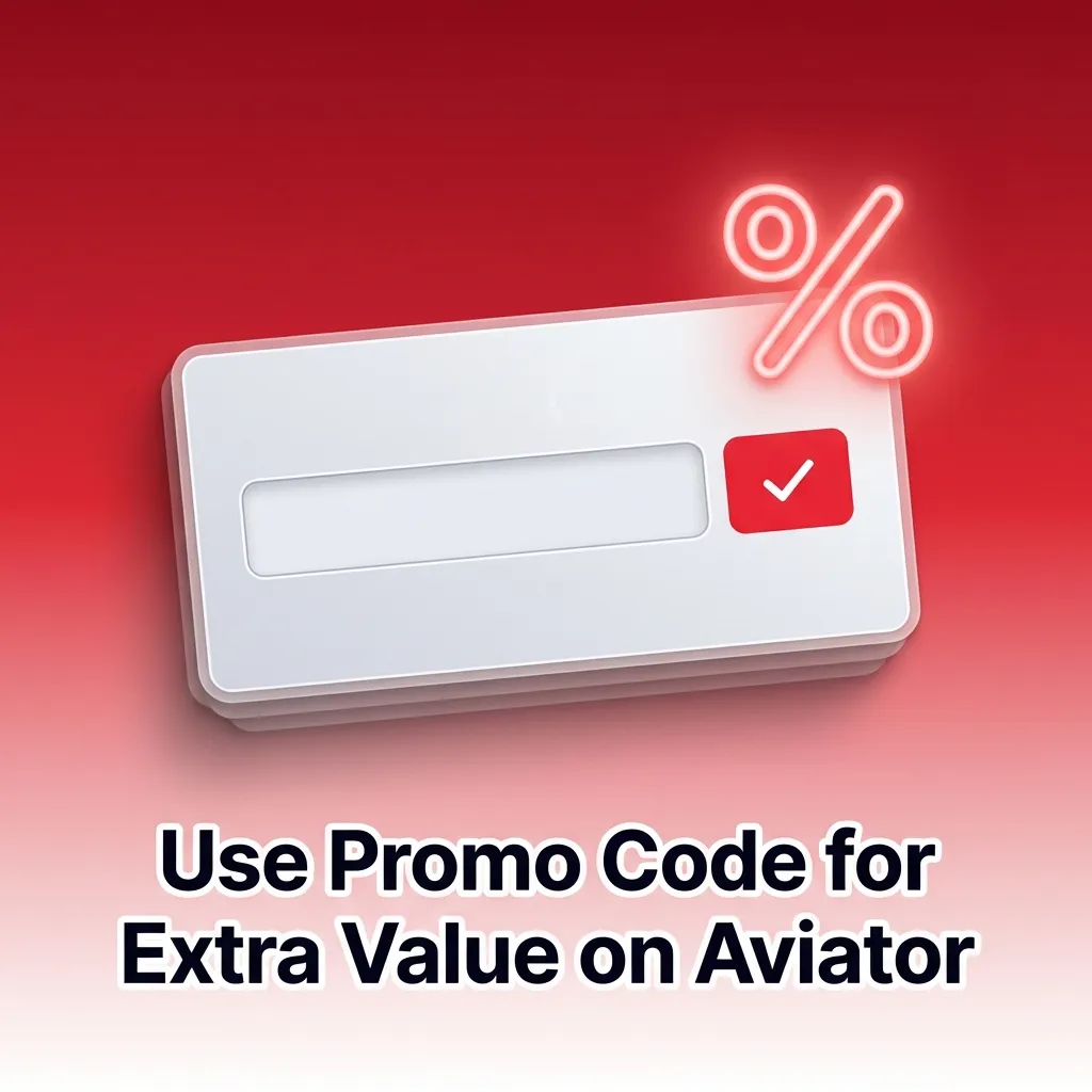 Casino promo banner showing “Use code AVIATOR9W for extra Aviator bonus value” with a registration form
