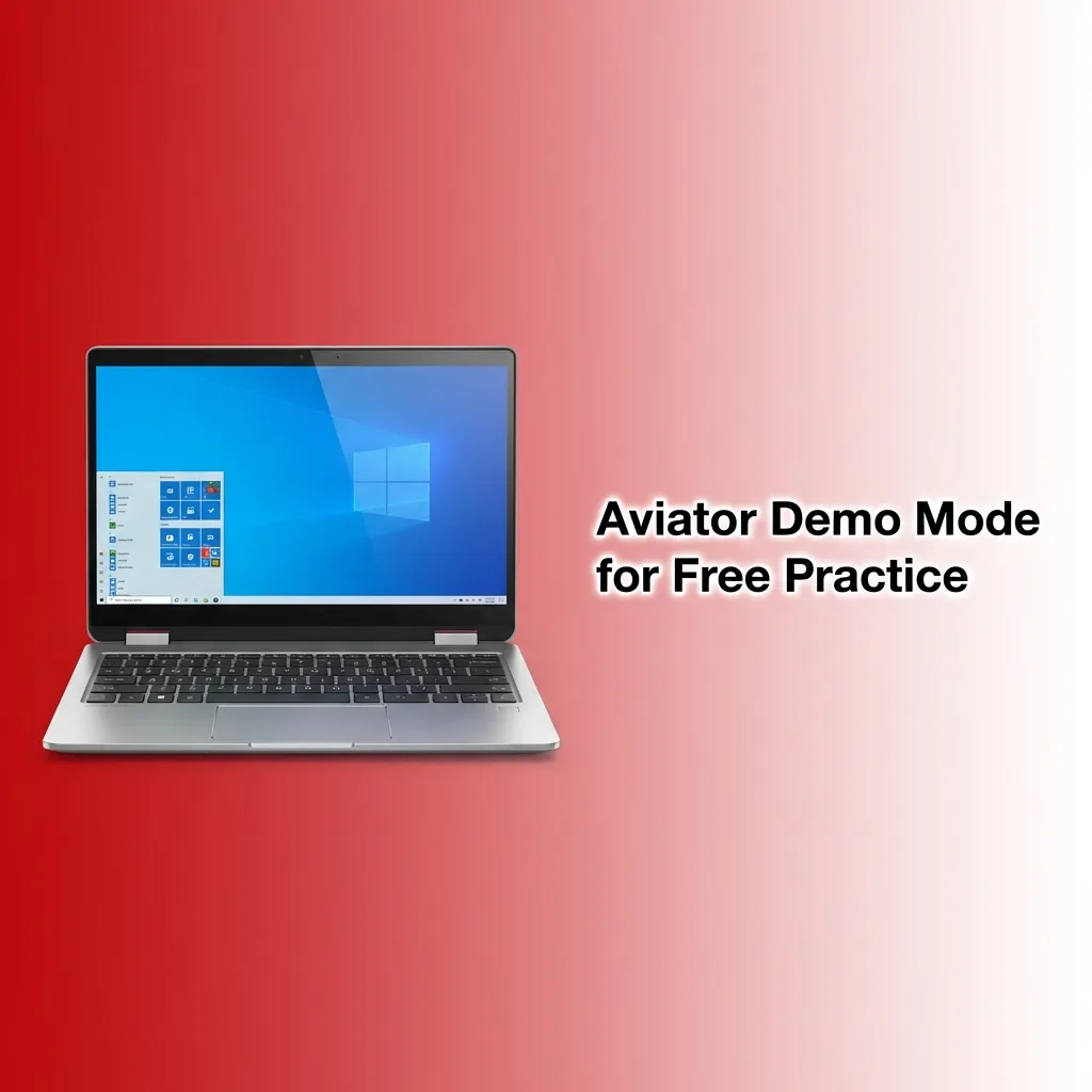 Aviator casino game interface showing demo mode with virtual credits and practice bets instead of real money stakes
