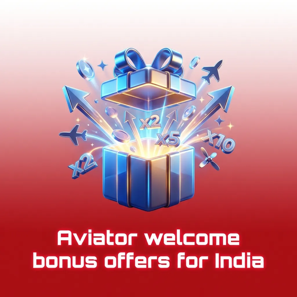 Mobile screen showing Aviator casino app with Indian rupee welcome bonus offer and steps to claim in the promotions section