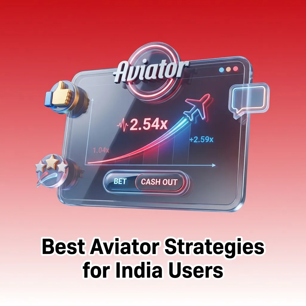 Illustration of Aviator game strategy tips for India users, showing dual bets, auto cash out settings, and bankroll limits