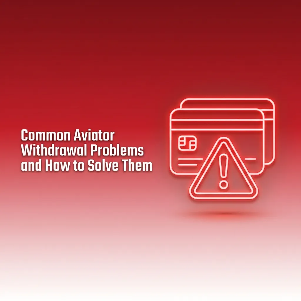 Illustrated guide showing common Aviator withdrawal issues at Indian casinos with icons and brief fixes for each problem