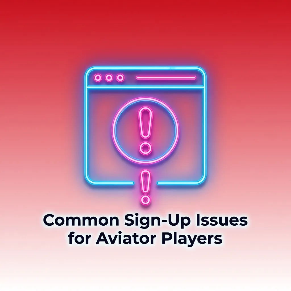 Infographic on common Aviator sign‑up issues: OTP, email link, ID mismatch, existing account, and document upload tips.