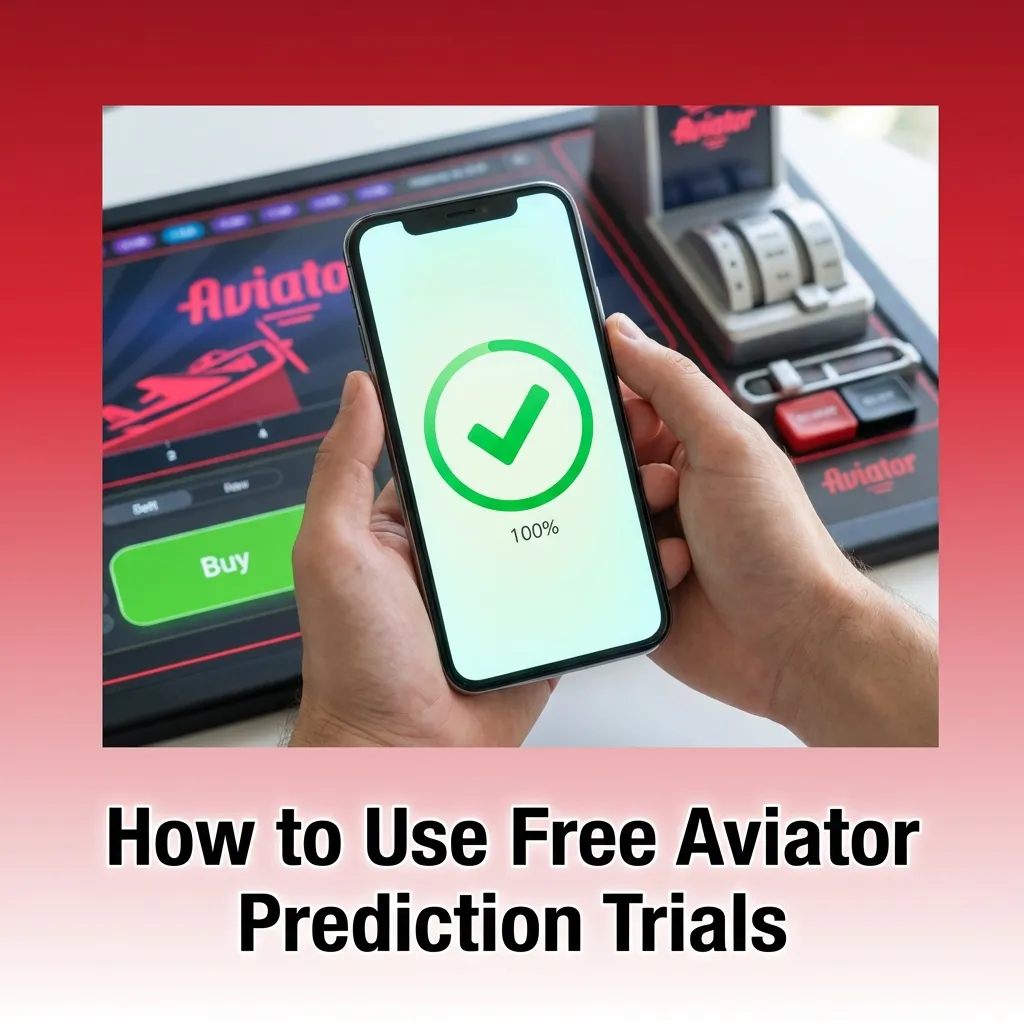 Illustration of player using Aviator Predictor trial beside online Aviator game, syncing rounds and testing small cautious bets