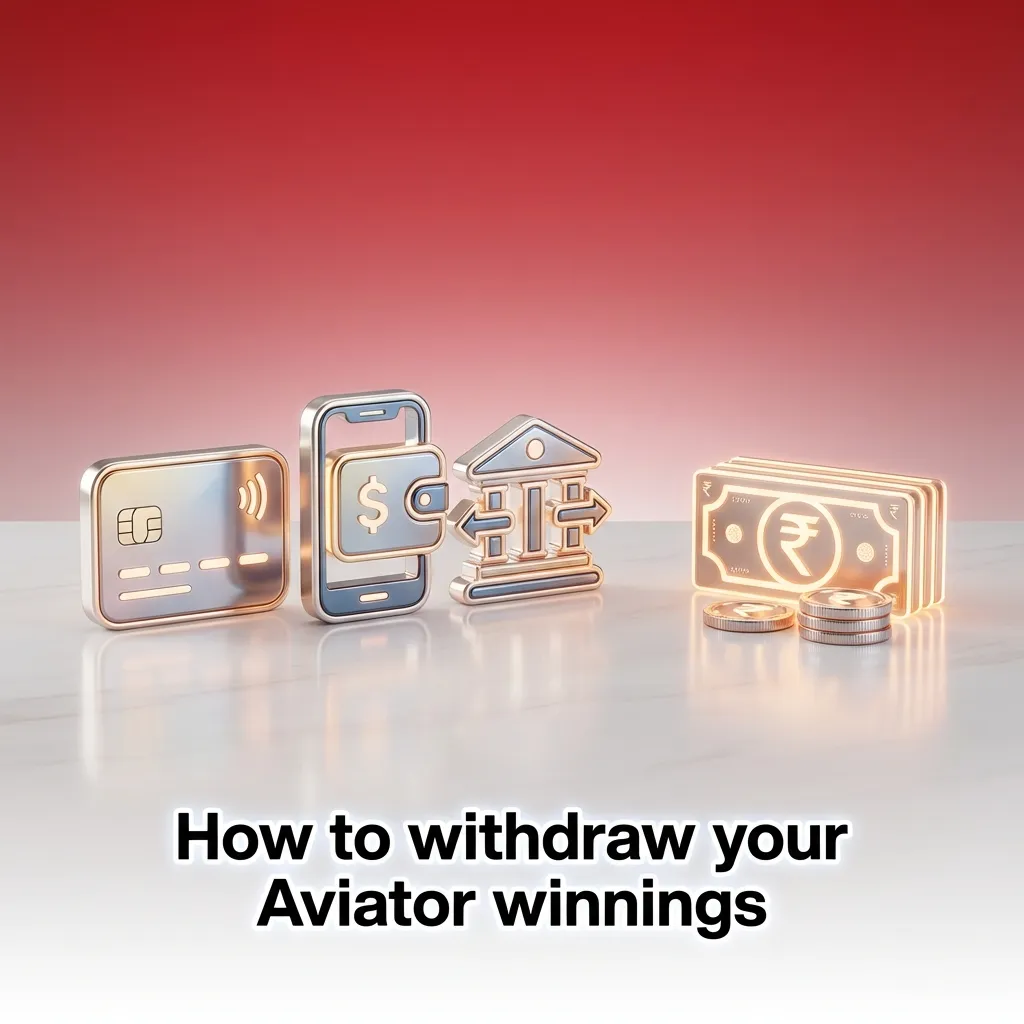 Illustration of Aviator app showing step-by-step withdrawal process via UPI or bank transfer on a mobile screen