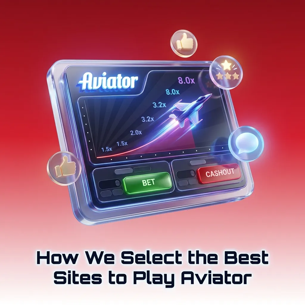 Illustrated checklist of criteria our experts use to select the safest, top Aviator real-money casino sites in India