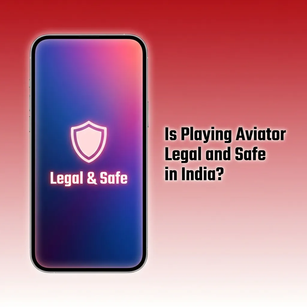 Illustration of Aviator game legality and safety in India, showing secure online casino, SSL lock, and fairness icons