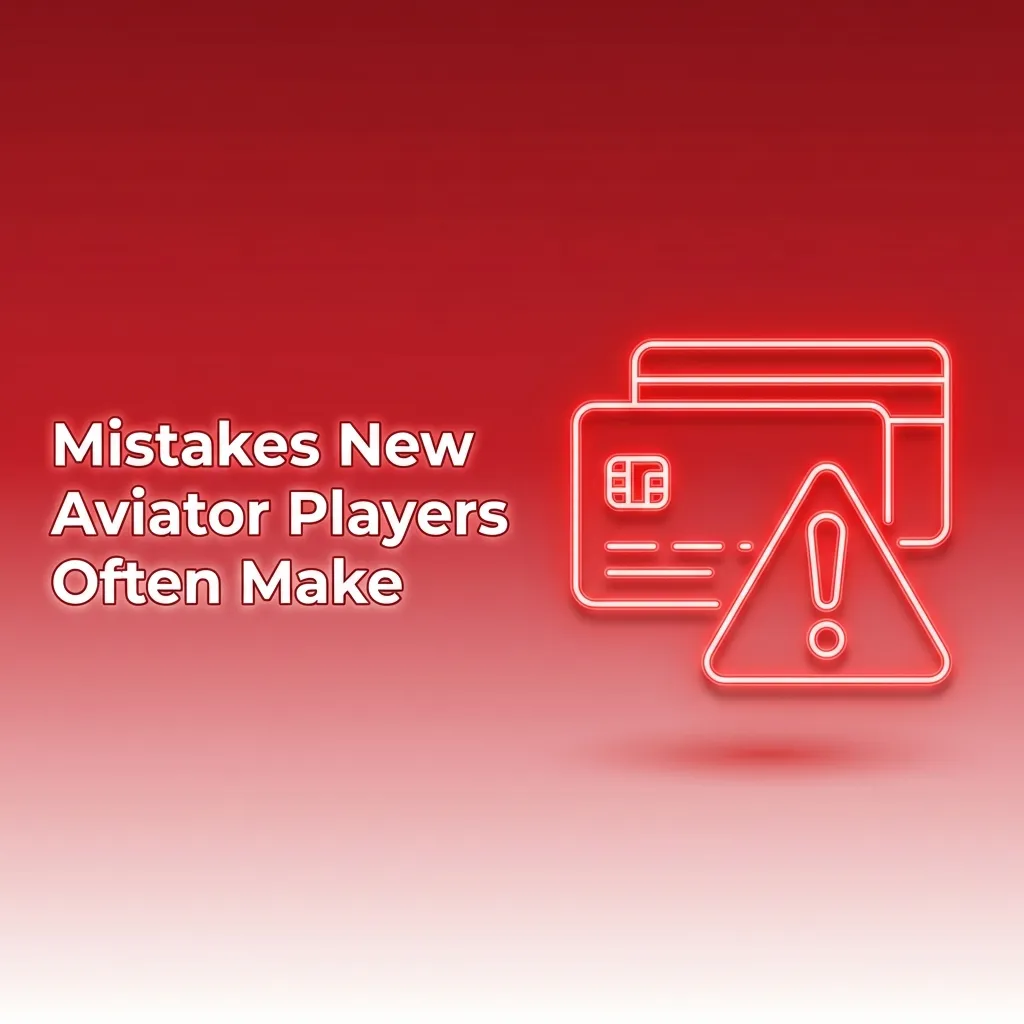 Illustration of a new Aviator player making betting mistakes, with warnings about high stakes, greed, chasing losses, and no limits