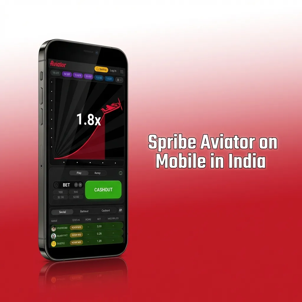 Indian player using Spribe Aviator on a smartphone, with clear betting controls and charts on a responsive game screen